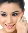 Shimmer Shack Enamel Flowers Ring