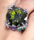Shimmer Shack Round Stone Ring