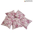 Swayam White & Pink Floral Print Cushion Cover Set
