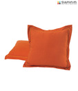 Swayam Orange Plain Cushion Cover Set