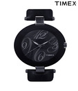 Timex Aura Black Single Lug Watch