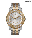 Timex Fashion Crystal Studded Bezel Watch