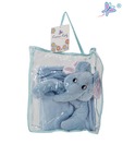 Keona Kidz Blue Baby Blanket With Jumbo Motif