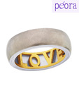 Peora Titanium Love Ring