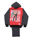 Fort Collins Dark Grey & Red Tracksuit For Kids