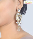 Kriaa Off White Daffodils Earrings