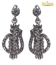Kriaa Stylish & Shiny Black Earrings