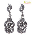 Kriaa Glamorous Black Earrings