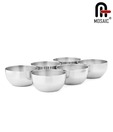 Mosaic Stainless Steel 6 Pc Bowl Set