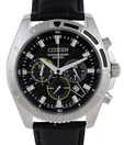 Citizen Black & Yellow 3 Sub Dial Watch