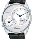 Citizen Dual Time Black Leather Strap Watch