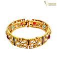Variation Pearl & Stone Studded Bangle