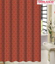 Freelance Maroon Shower Curtain