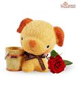 Aapno Rajasthan Ceramic Cute Doggy With Utility Holder
