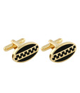 Vendee Fashions Royal Black Cufflinks