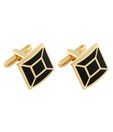 Vendee Fashions Dazzling Black Cufflinks