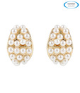 Vendee White Bead Earrings