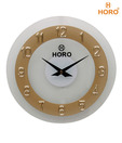 Horo Glass with Gold Plating Dial Wall Clock
