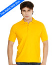 Weardo Plain Yellow Polo Tee With Freebie Wallet