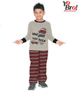 Yobro Grey & Wine Night Suit For Kids