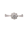 Bold Pretty Platinum Finish Ring