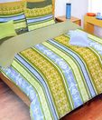Bombay Dyeing La Rosa Striped Double Bed Sheet
