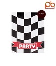 Party Bounty Packet Of Eight Grid Pattern Birthday Party Invitation Card