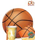 Party Bounty Basketball Tableware Kit-64 Pcs