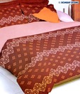 Bombay Dyeing Brown Single Bed Sheet With One Pillow Cover