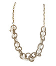 Embellish Golden & White Pearl Metal Necklace