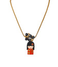 Embellish Golden Chinese Doll Necklace