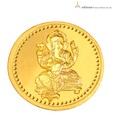 Infinium 24kt 1g 995 Purity BIS Hallmarked Ganesha Gold Coin