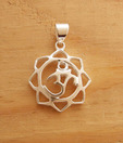 Designer Silver Heavenly Sterling Silver Om Pendant