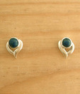 Designer Silver Exclusive Lapis Studded Silver Earrings
