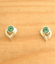 Designer Silver Blue Topaz Studded Sterling Silver Earrings
