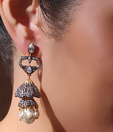Iris Jewels White Glory Earrings