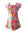 Kilkari Pink Dress With Cap Sleeve Jacket For Kids
