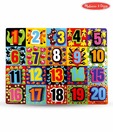 Melissa And Doug Jumbo Numbers Chunky Puzzle