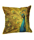 MeSleep Dancing Peacock Digital Print Cushion Cover