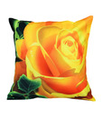 MeSleep Yellow Rose Digital Print Cushion Cover