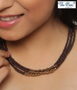 Pari Brown & Golden Beads Necklace