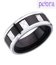 Peora Mosaic Tungsten Ring