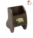Home Sparkle Wooden Elephant Theme Mobile Holder