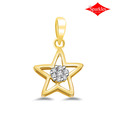 Sparkles Star Diamond & Gold Pendant