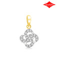 Sparkles Floral Diamond & Gold Pendant