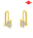 Sparkles Subtle Diamond & Gold Earrings
