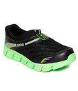 Rocks Smart Black & Green Casual Shoes