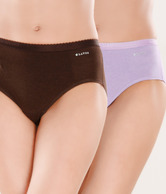 Lavos Brown-Lavender Elegant Stretch Panty Combo Pack  of 2