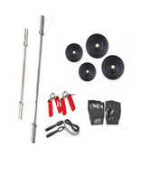 Protoner Home Gym 40 Kg + Rods,Gloves, Rope And Locks