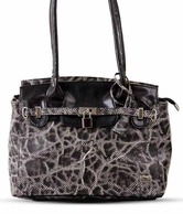 Butterflies Black Beehive Textured Handbag